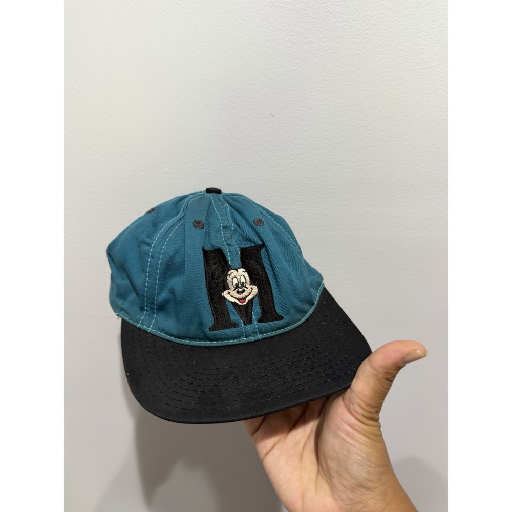VTG Goofy's Hat Company Mickey Mouse Walt Disney Adult Snapback Teal Hat Cap